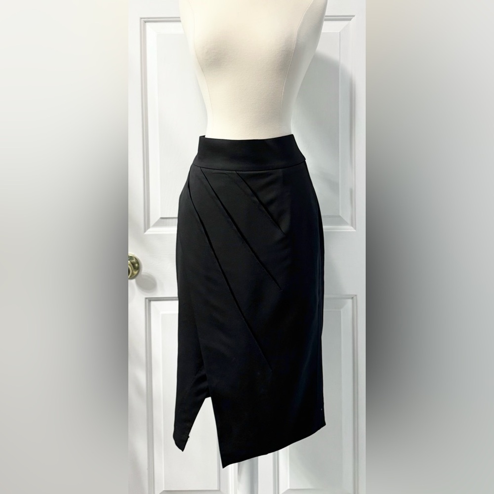 TRELISE COOPER / black wool high waisted skirt / US 6 / great condition